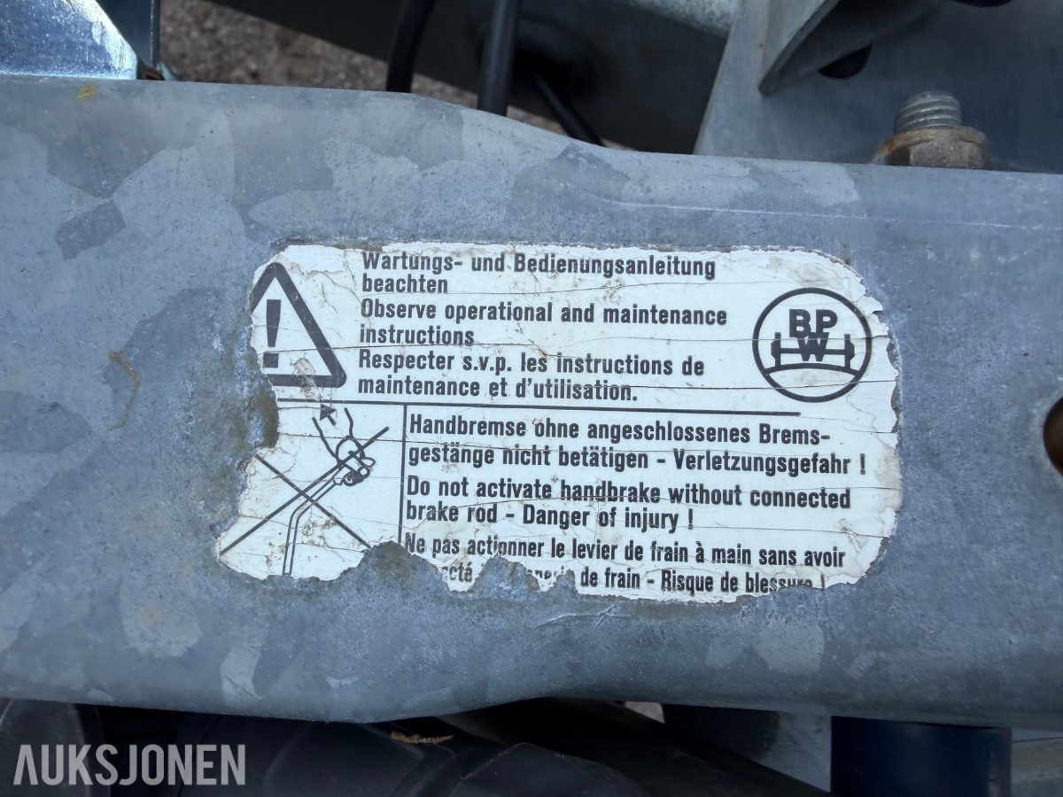 Sävsjösläpet skaphenger, 870 kg nyttelast