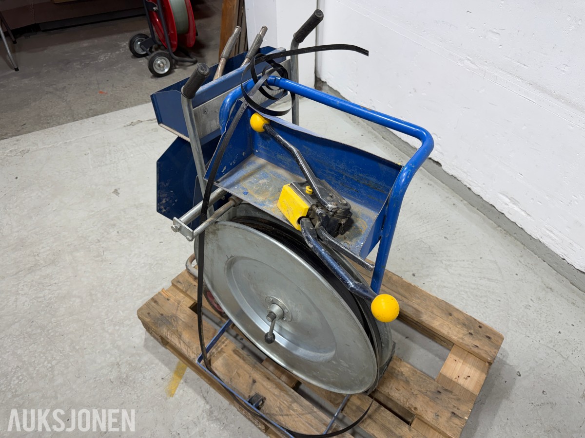2 stk bandvogner / avrullervogner for stålbånd