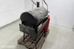 Tønnegrill med gassflasker og brennerutstyr