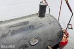 Tønnegrill med gassflasker og brennerutstyr