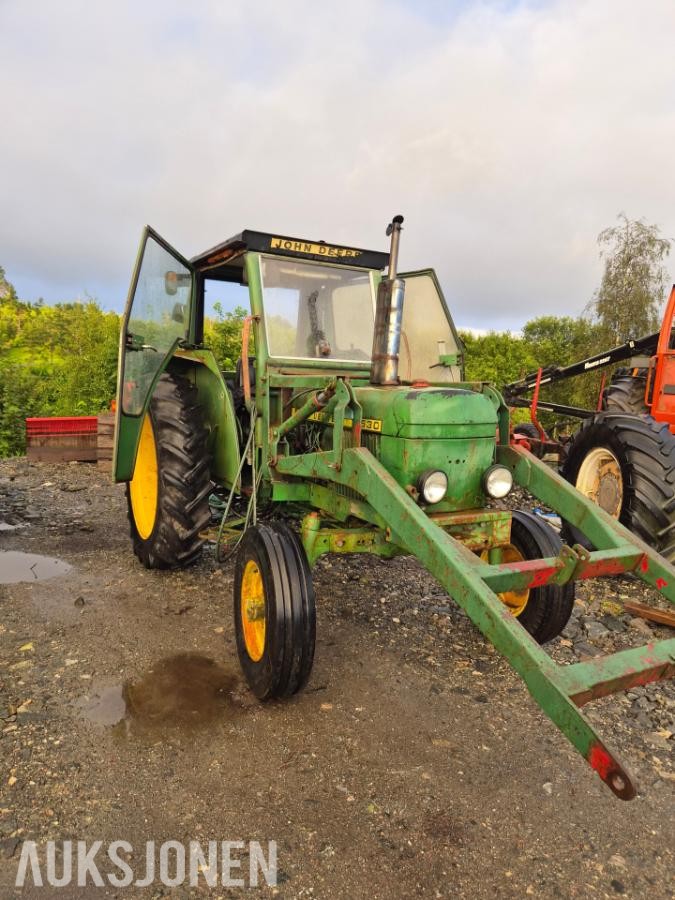 1977 John Deere 1630 traktor med laster - mva fri