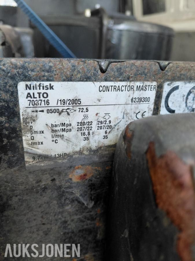 2005 Nilfisk Alto dieseldrevet høytrykksvasker