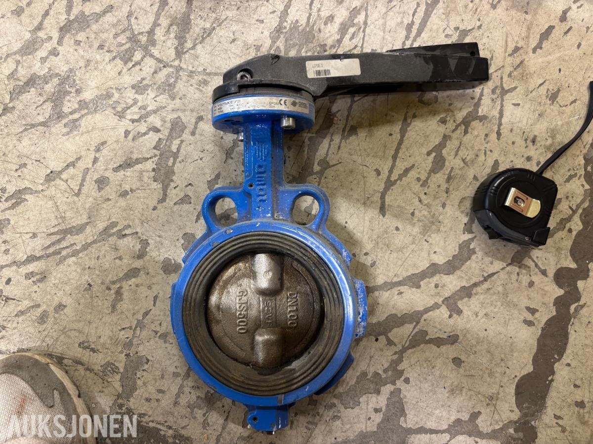 11 stk industriventiler – Thompson, Schmidt, Sigeval og Onnline  – DN100/DN125