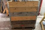Parti med lastestrammere, jekkestropper og spennbånd  – ca. 6 pallekarmer høy