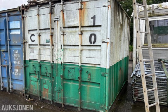 1994 10fots container med parti industrimaling / skipsmaling – Jotun m.m.