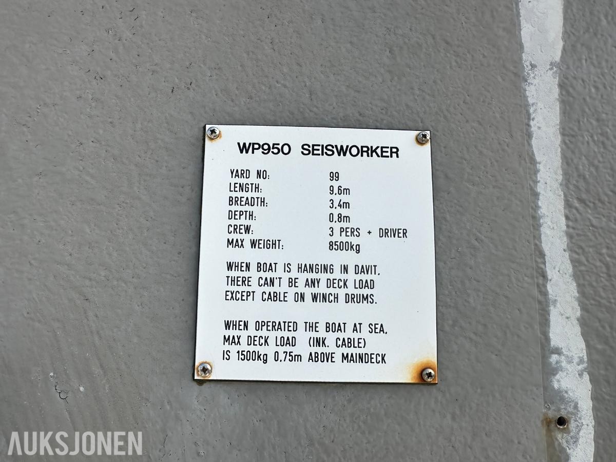 Westplast 950 Seisworker | Doble UltraJet vannjet | 5T trommelvinsj