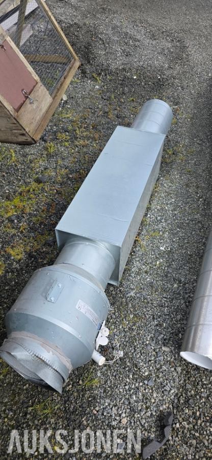 Diverse overskuddslager ventilasjonsutstyr – Systemair vifter, kanalheis, sentralstøvsuger, ventilasjonsdeler m.m.