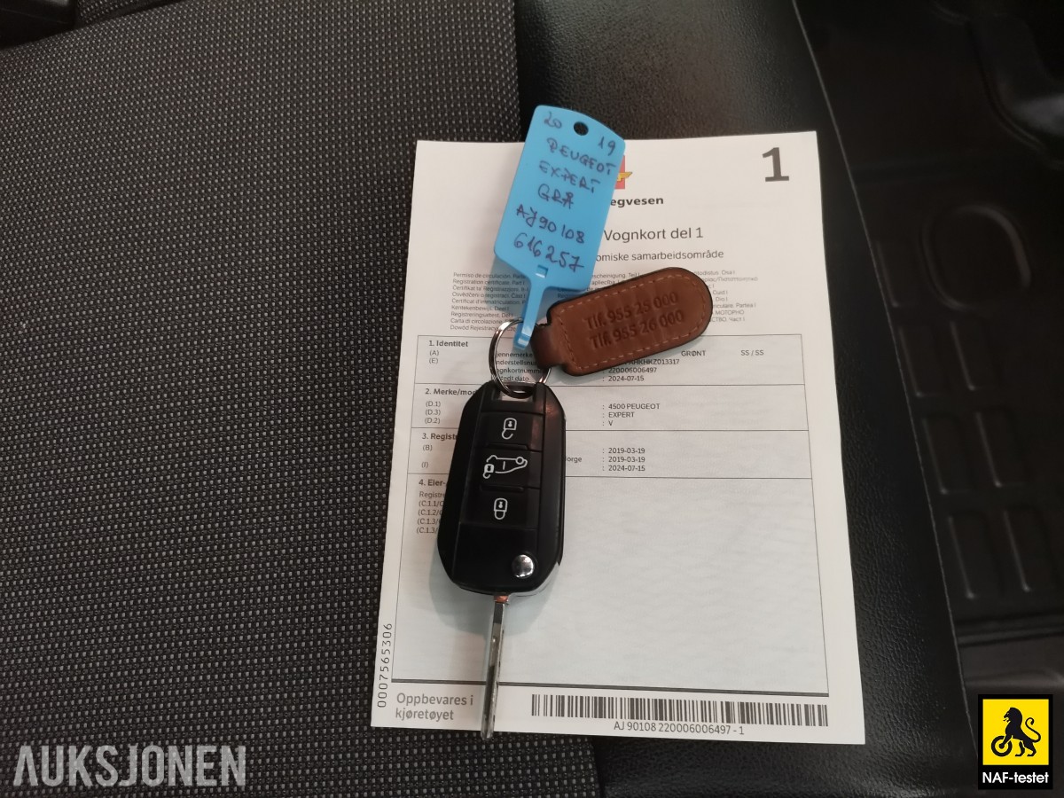 2019 Peugeot Expert 2,0 HDI 120HK L2 HENGERFESTE KAMERA SKYVEDØRER