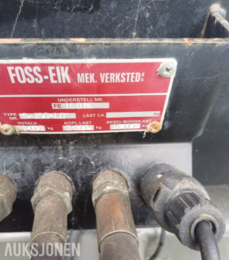 2021 FOSS-EIK LETTDUMPER 5.150 - NYTTELAST: 16 400 kg