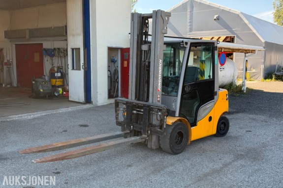 2017 Jungheinrich DFG 430s Dieseltruck med langgaffler