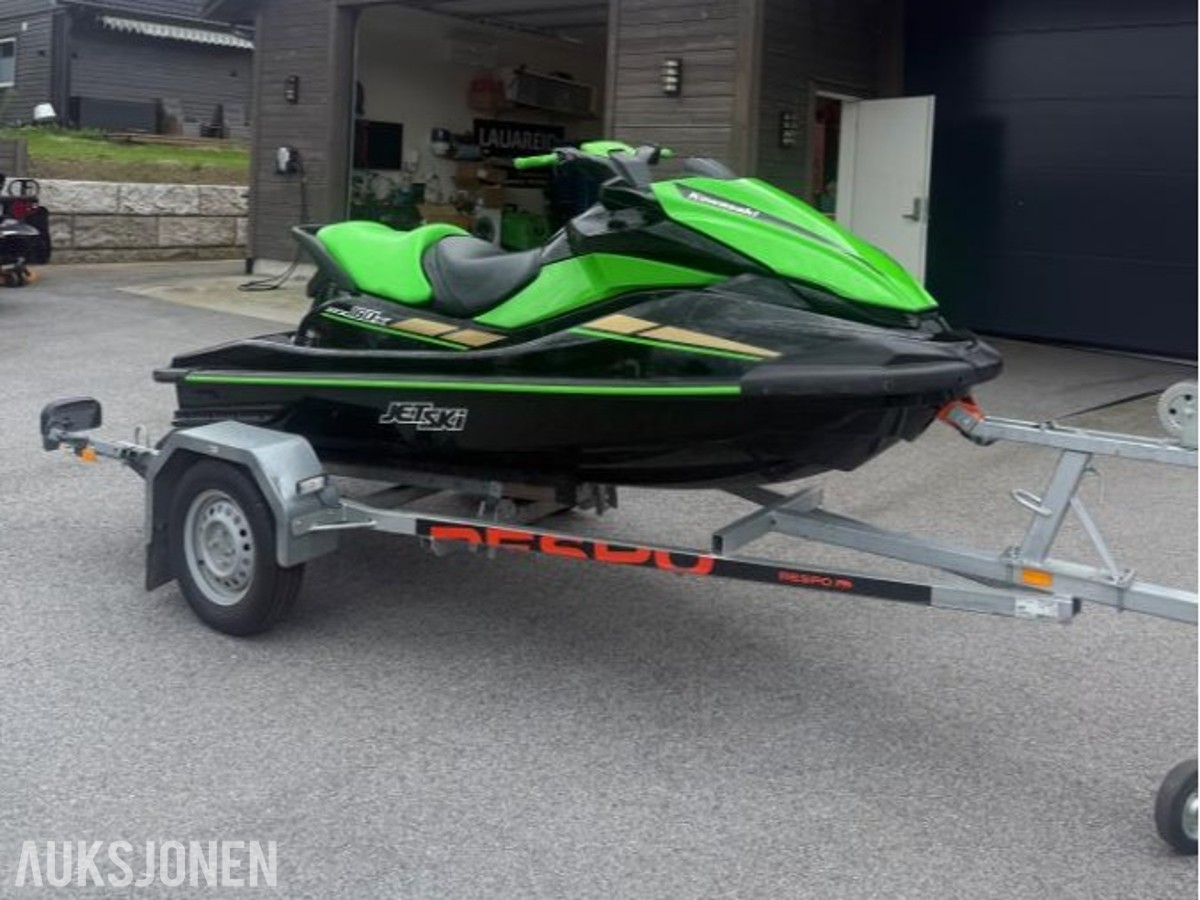 2024 Vannscooter - Kawasaki STX160X - med 2024-modell Respo-henger.