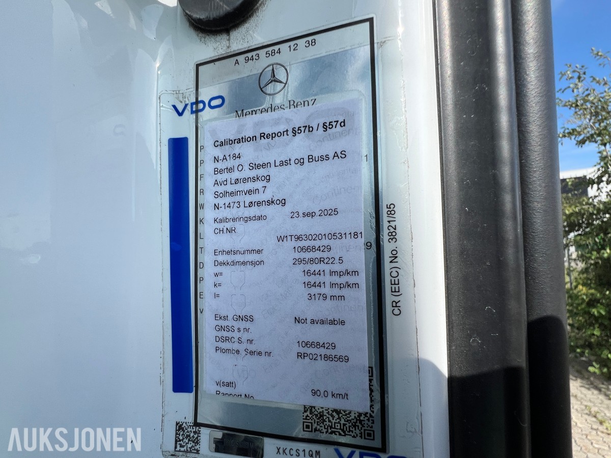 2021 Mercedes-Benz Actros 2635 6x2 vekselflakbil med Zepro bakløfter