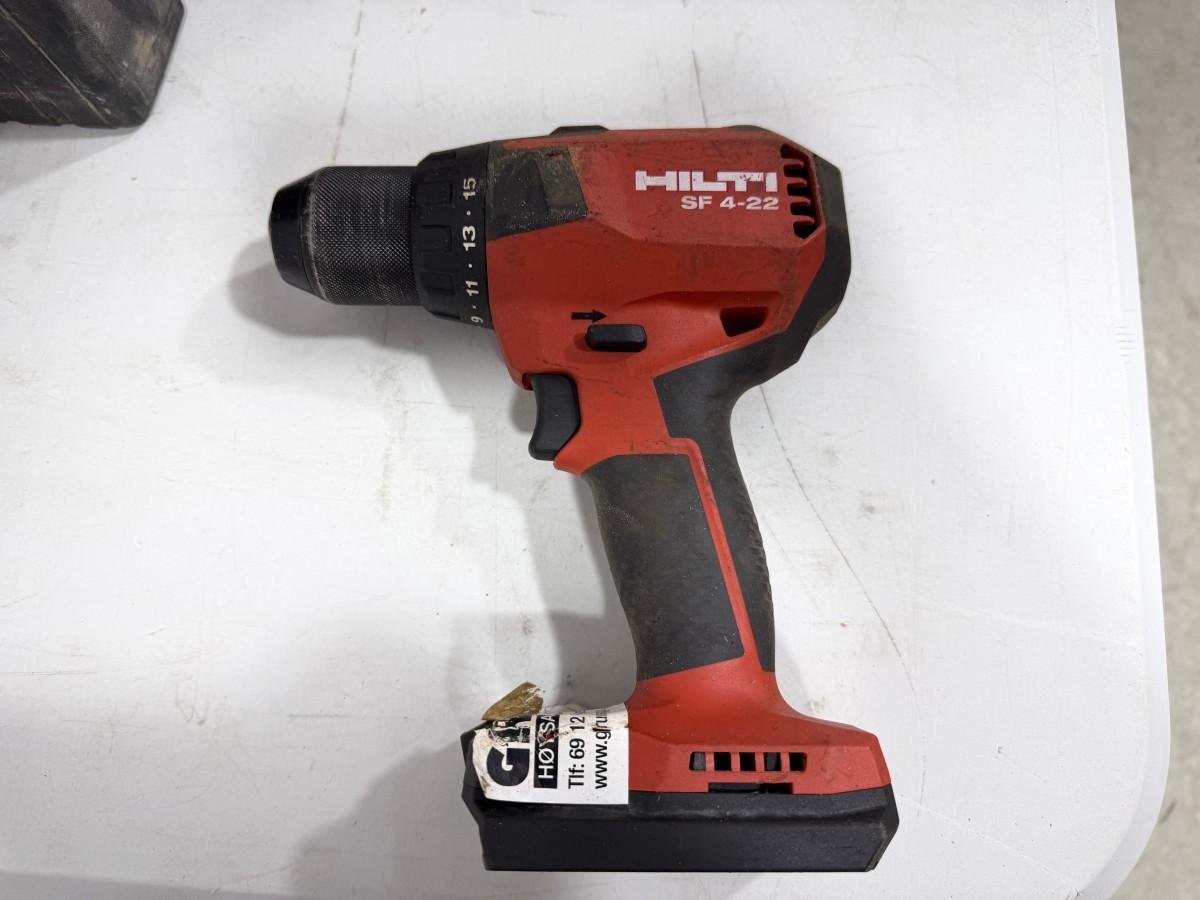 Hilti og Würth batteriverktøy – borhammer, stikksag, drill, vinkelsliper, fugepistol