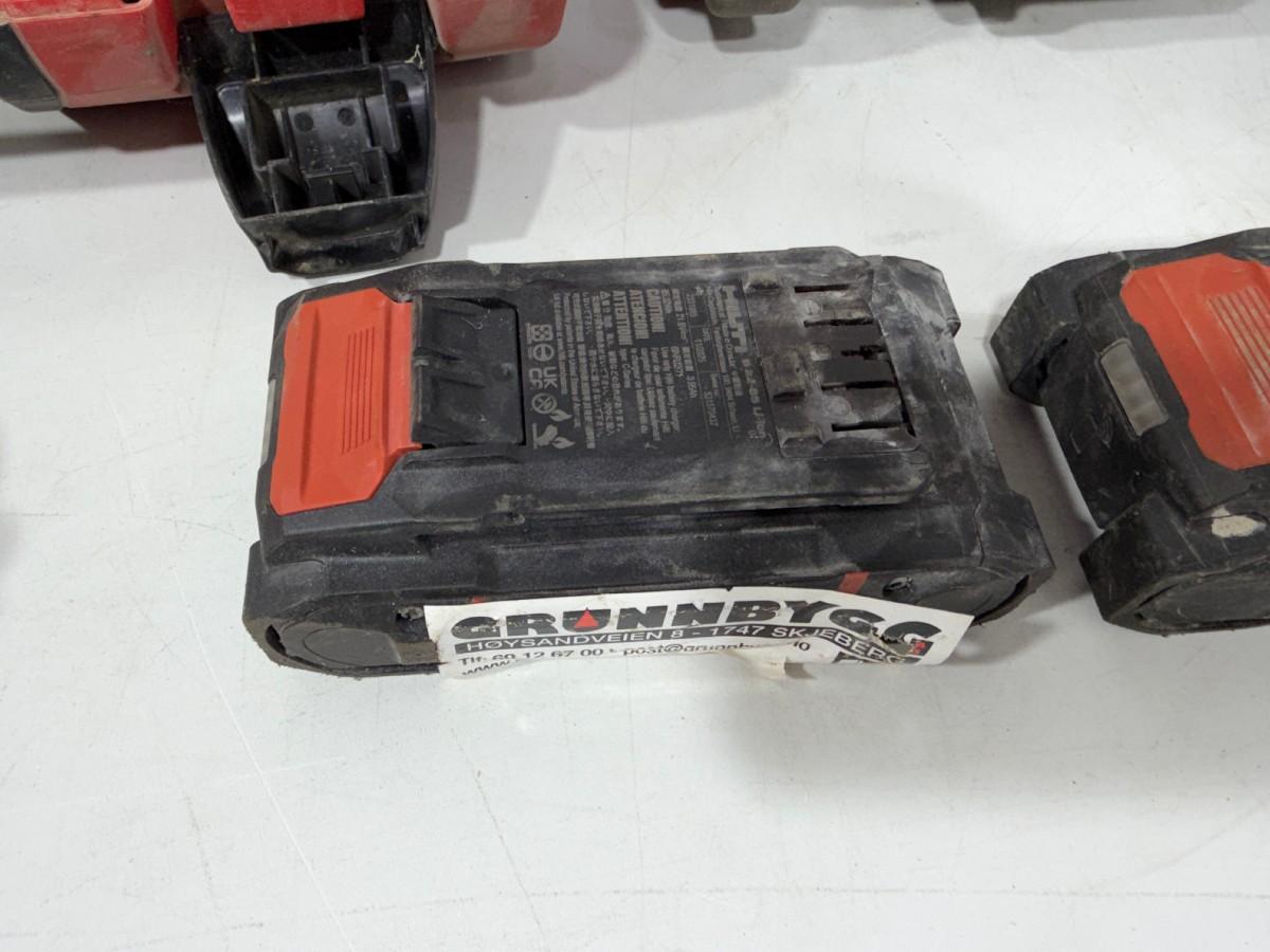 Hilti og Würth batteriverktøy – borhammer, stikksag, drill, vinkelsliper, fugepistol