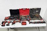 Hilti og Würth batteriverktøy – borhammer, stikksag, drill, vinkelsliper, fugepistol