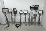 Parti med arbeidslamper på stativ – LED, lysrør og lyskaster