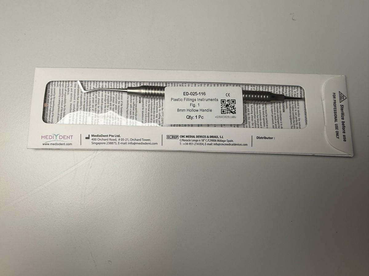 19 stk MedixDent Elite plastfyllingsinstrumenter – ED-025-116 / 117 / 116T