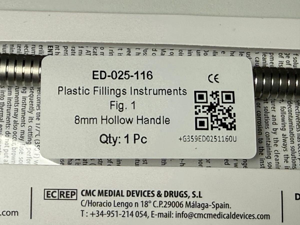 19 stk MedixDent Elite plastfyllingsinstrumenter – ED-025-116 / 117 / 116T