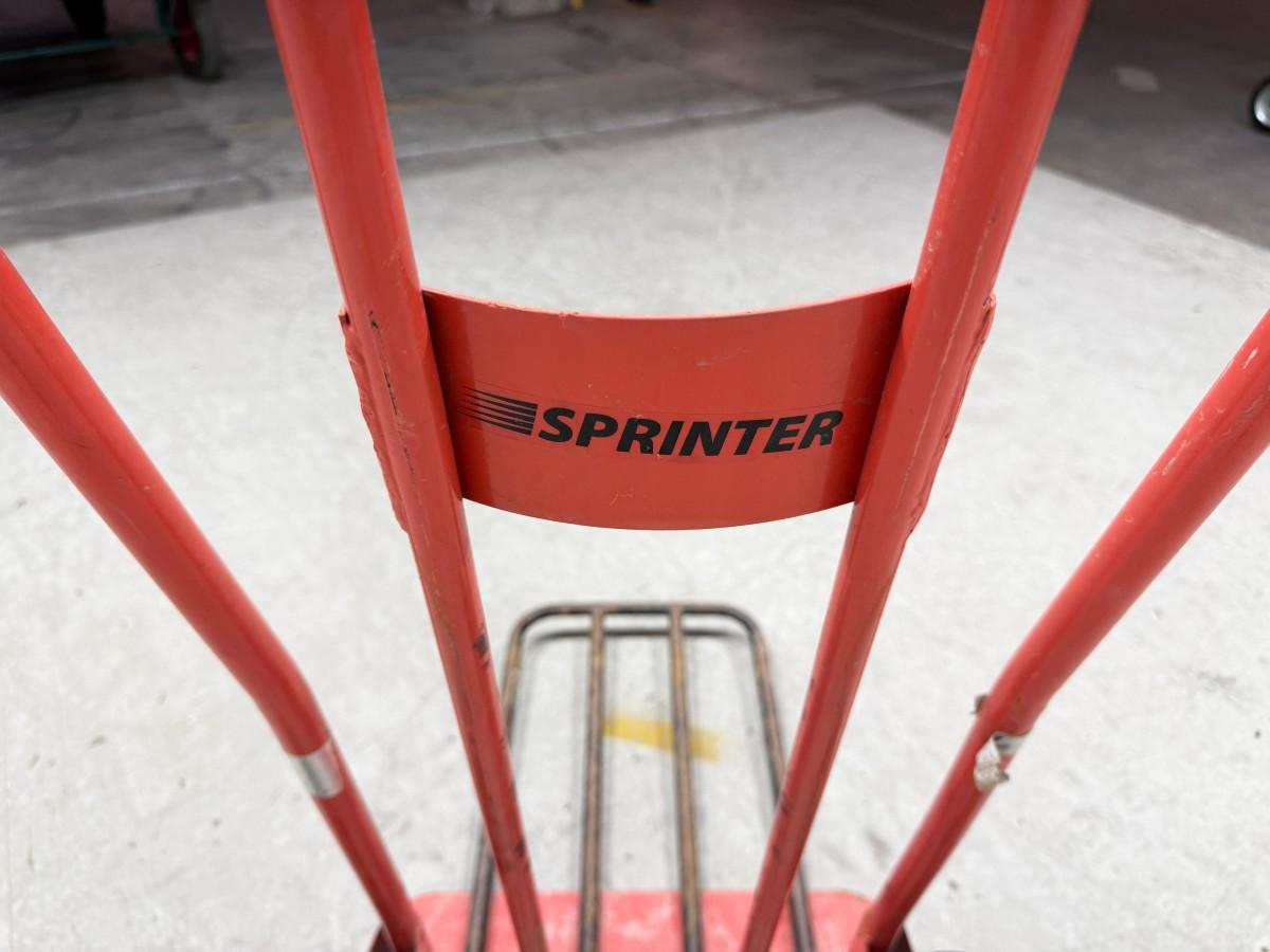 Plattformvogn med 4 hjul og Jonex Sprinter sekketralle