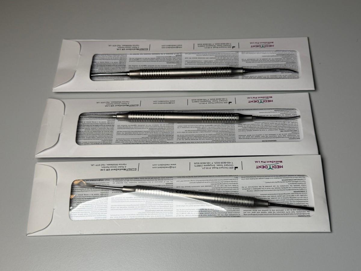 16 stk dentale håndinstrumenter - Medixdent Elite og Medentra
