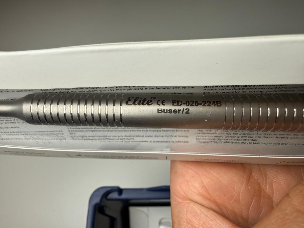 7 stk MedixDent Elite ED-025-224B Buser #2 periosteale elevatorer