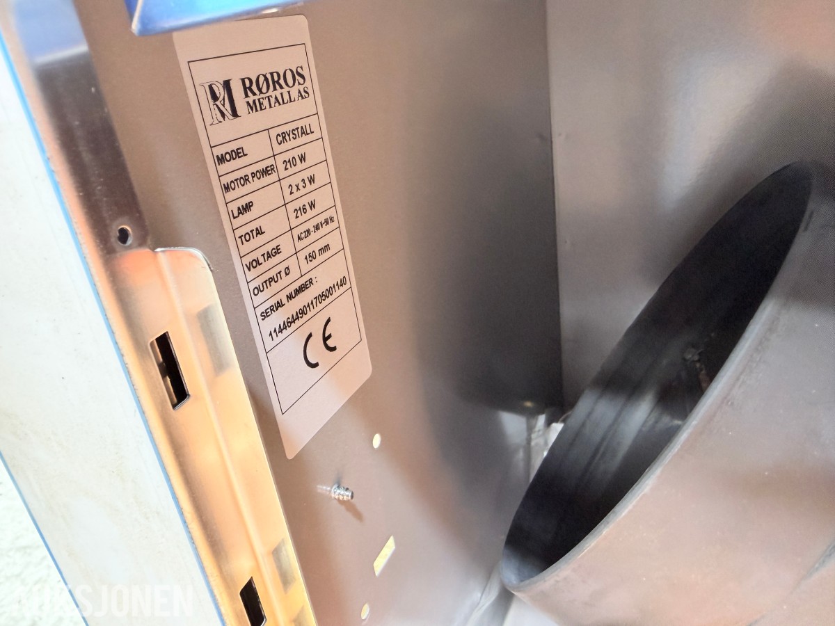 RørosHetta Crystall 1140 uttrekksventilator