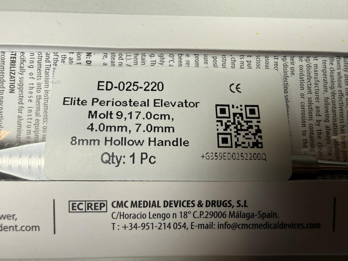 5 stk MedixDent Elite Molt 9 periosteale elevatorer ED-025-220