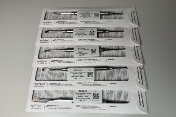 5 stk MedixDent Elite Molt 9 periosteale elevatorer ED-025-220