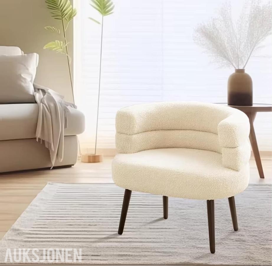 2026 2 stk. Teddy sofastol – Hvit
