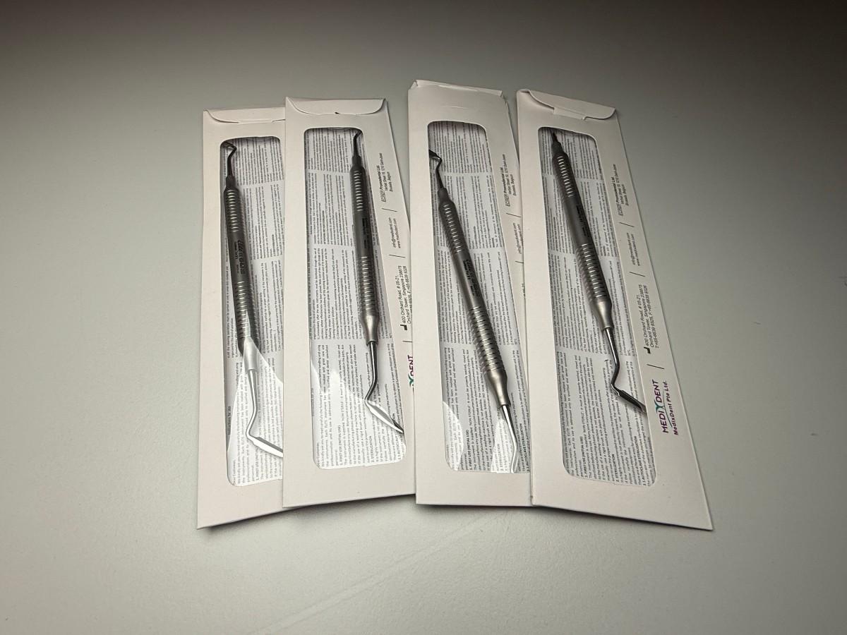 9 stk MedixDent Elite endodontiske og periodontale instrumenter