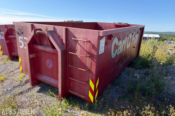 2016 Tritec SC14 14 m³ Åpen avfallscontainer – Bakdører – Krokcontainer – Egenvekt 1 758 kg