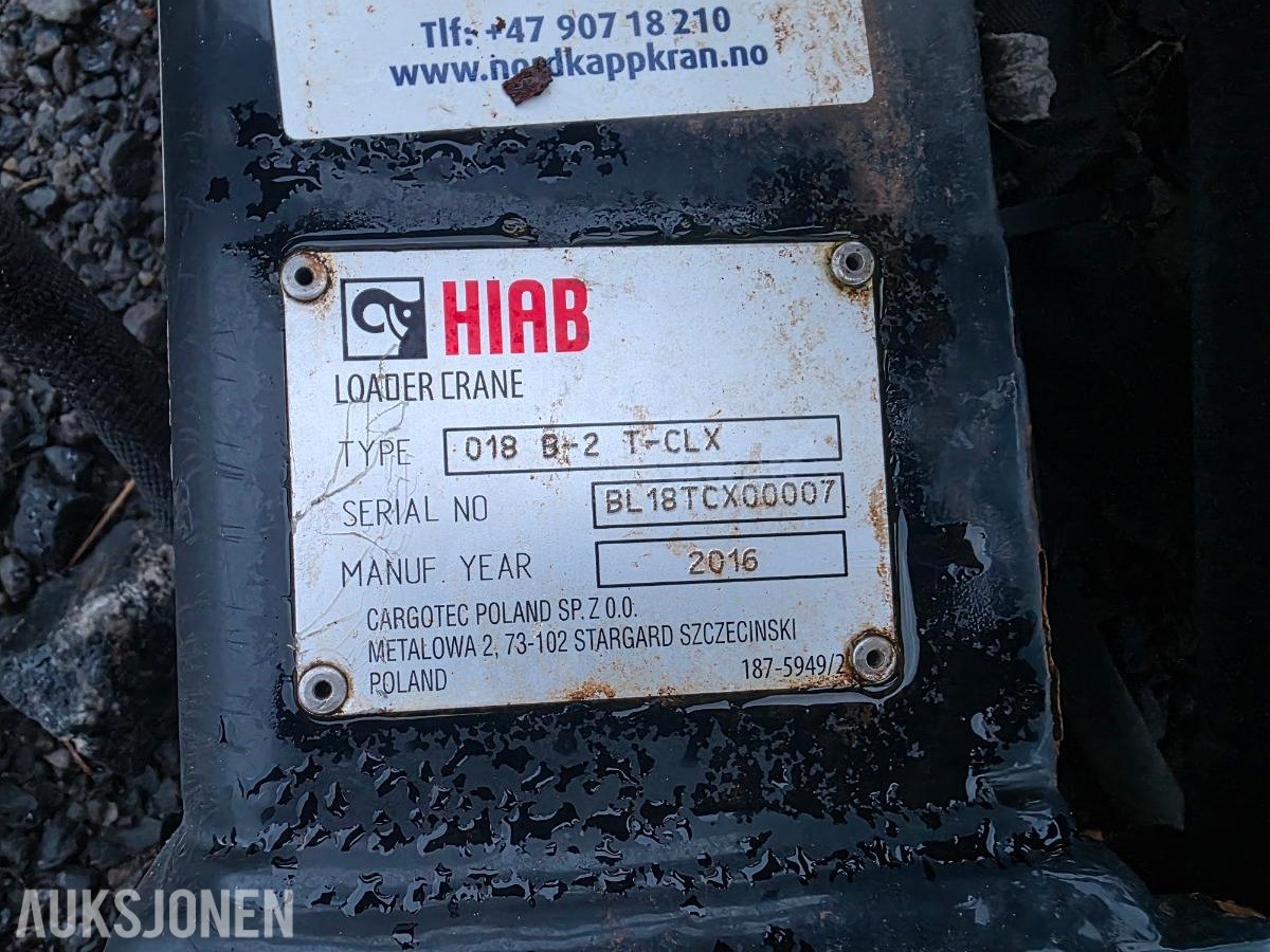 2016 Hiab T-CLX 018 kran