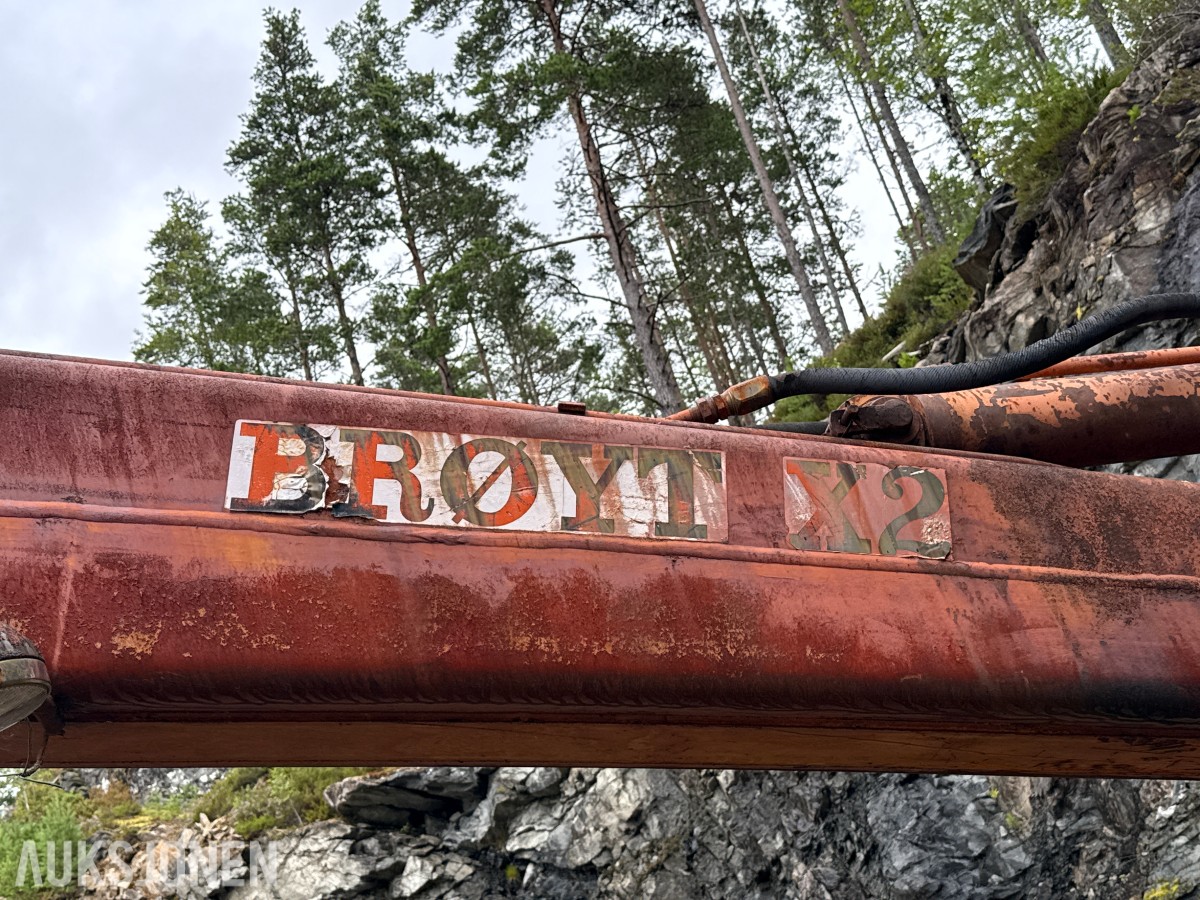 1971 Brøyt X2B gravemaskin – 4-hjuls – Skuffe – Prosjekt/restaureringsobjekt