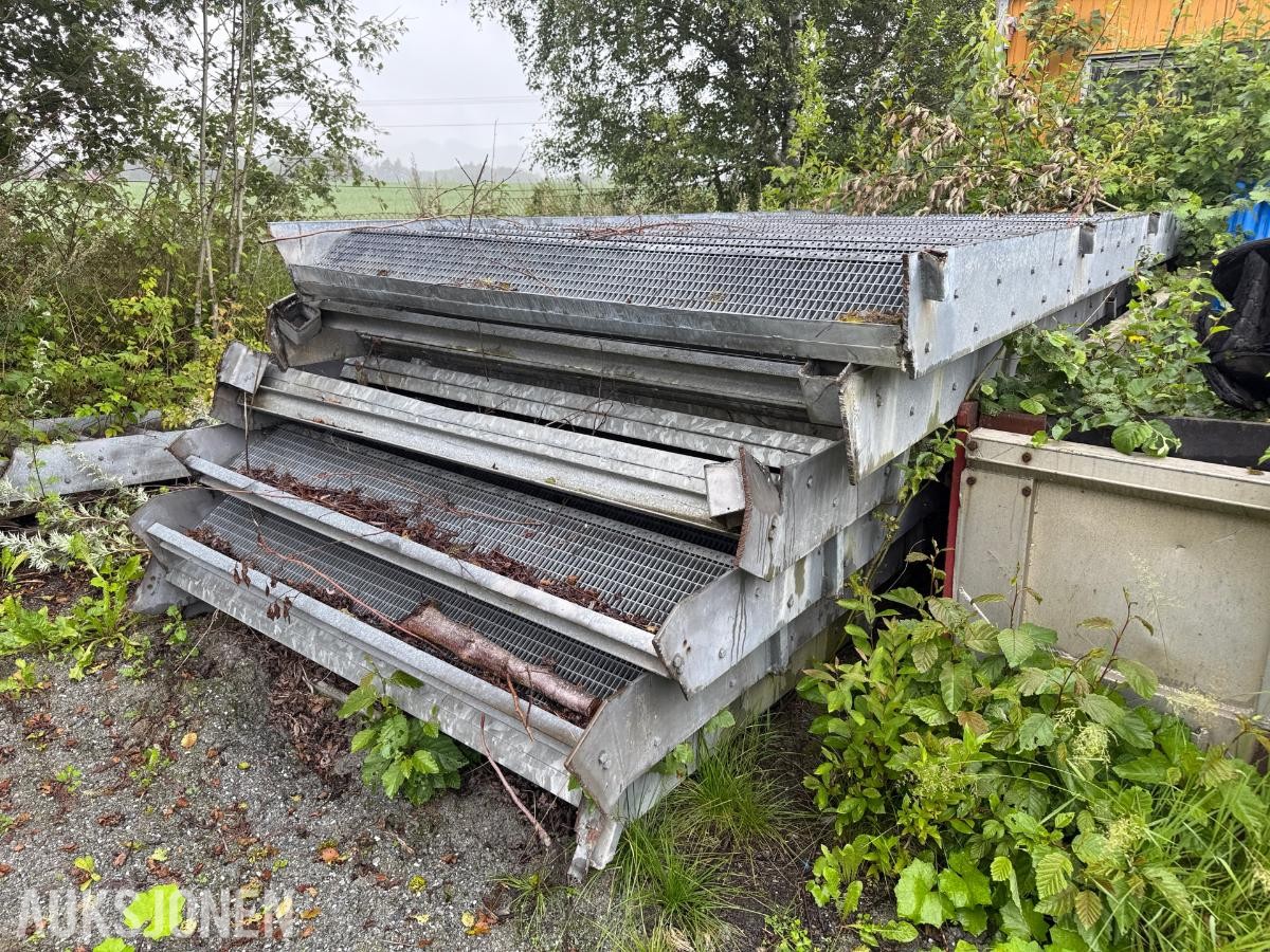 Galvaniserte ståltrapper / industritrapper – 4,60x2,03 m – 14 trinn