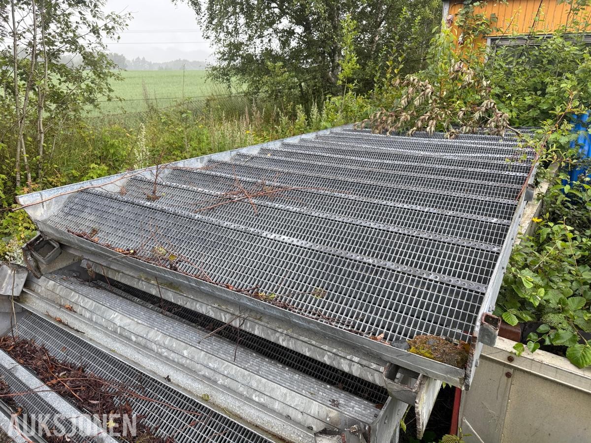 Galvaniserte ståltrapper / industritrapper – 4,60x2,03 m – 14 trinn