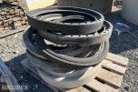 9 stk justeringsringer Ø75 cm + 1 stk betongkumring Ø65 cm