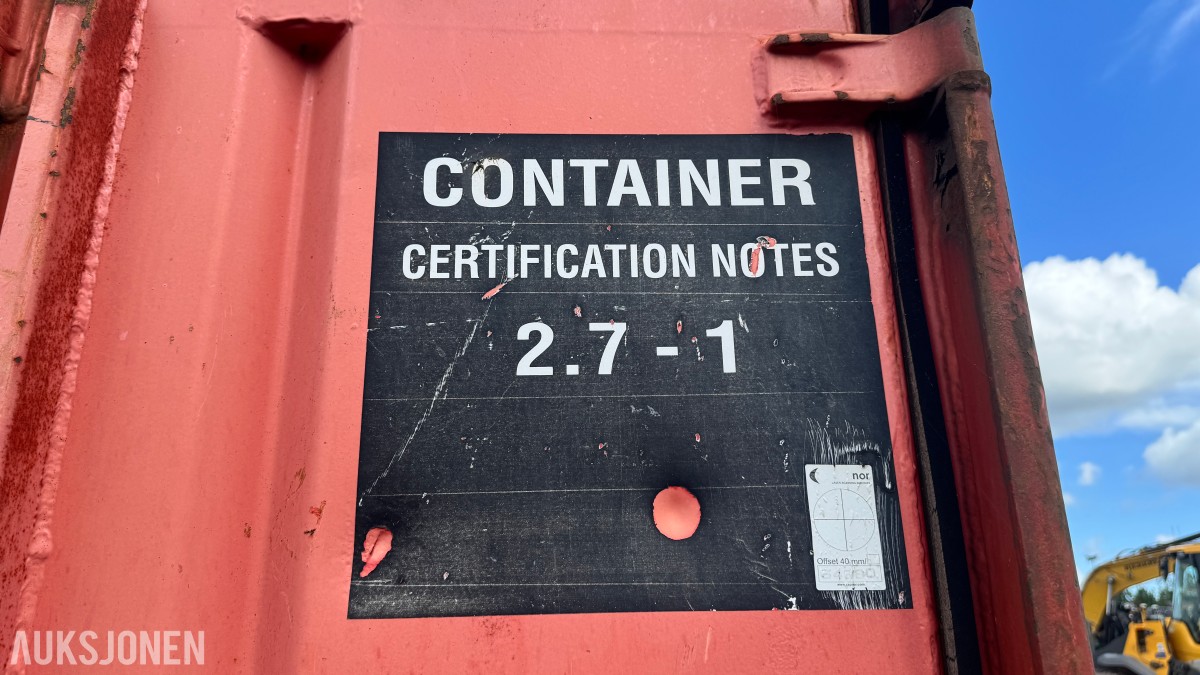 Offshorecontainer / verkstedcontainer med innredning