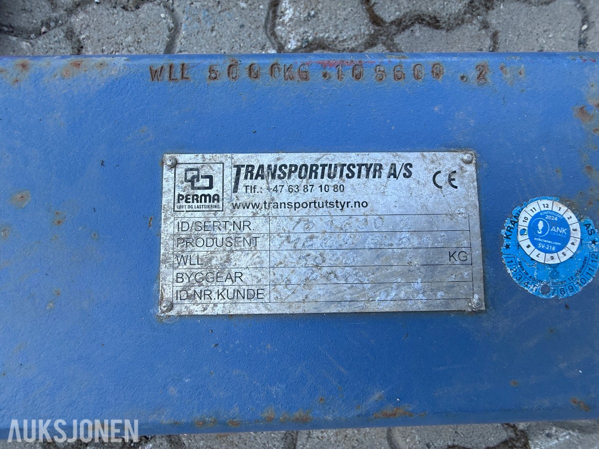 Løfteåk /travers m/utstyr