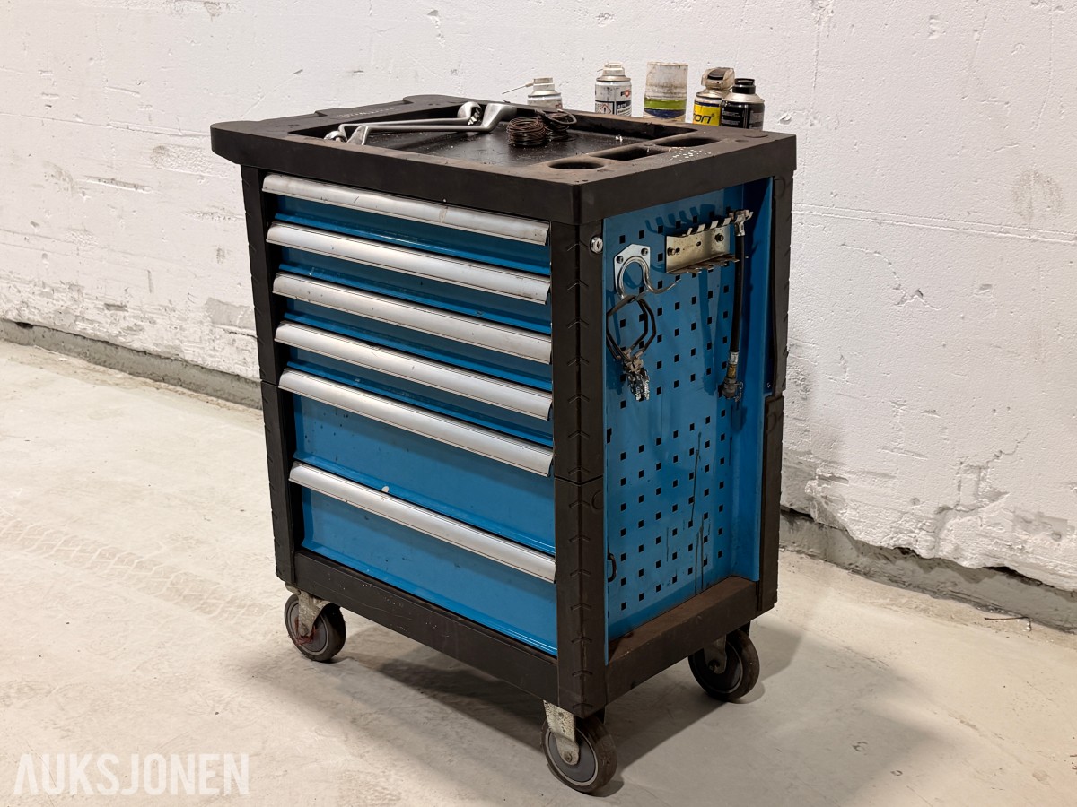 Kraftwelle KW-130D-R-6 verktøyvogn med verktøy