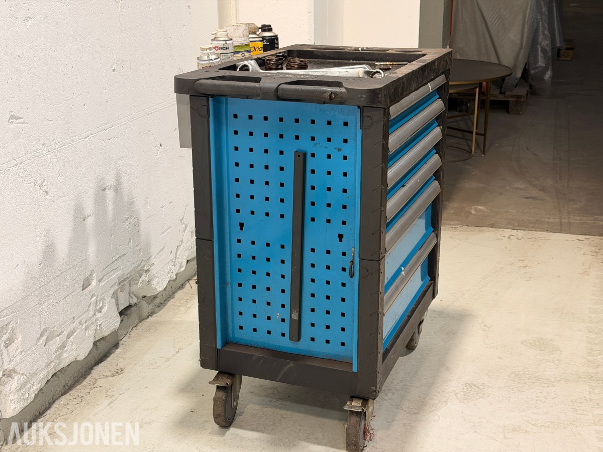 Kraftwelle KW-130D-R-6 verktøyvogn med verktøy