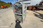2 stk. stabelbare stålkasser med rundslinger