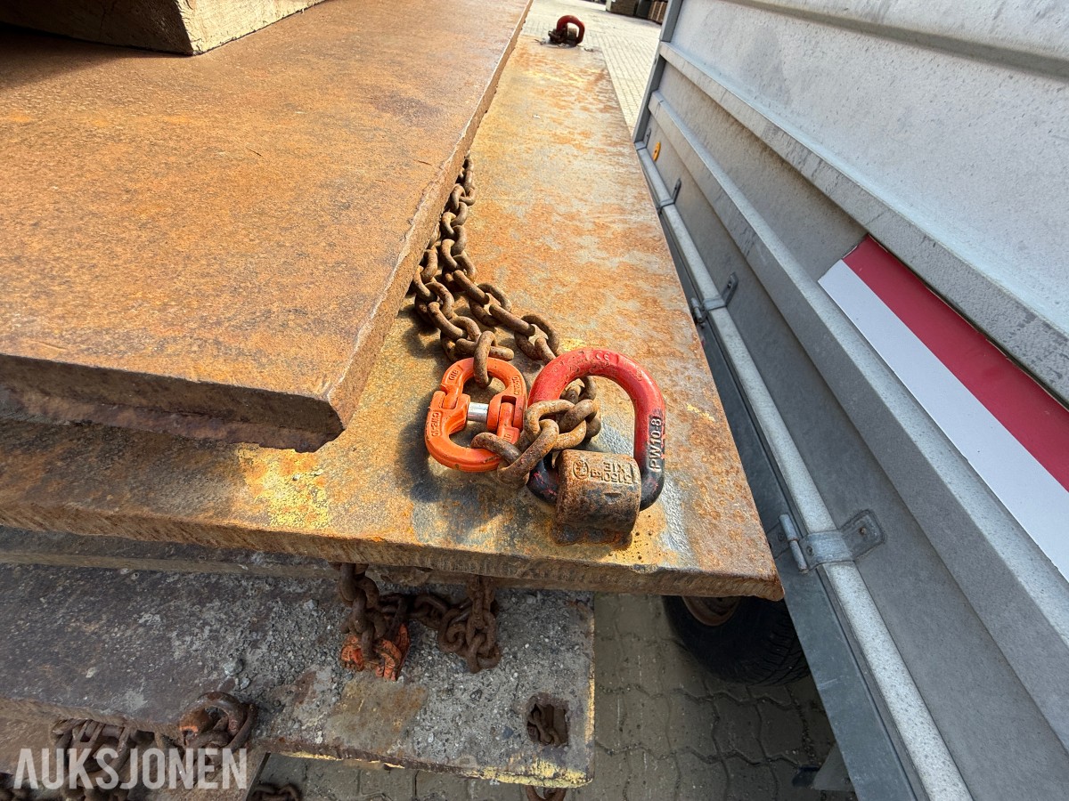 15 stk. stålplater til kran