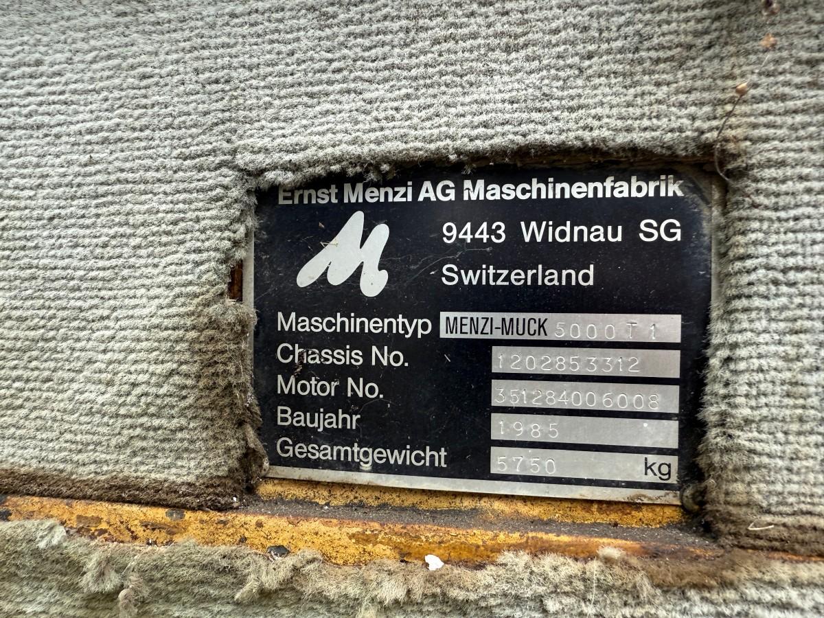 1985 - Menzi Muck 5000 T1 – Gåmaskin / Spindelgraver