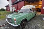 1975 Mercedes-Benz 230, 230 Diesel Ambulanse, Ukjent KM. Lokasjon Råde Østfold