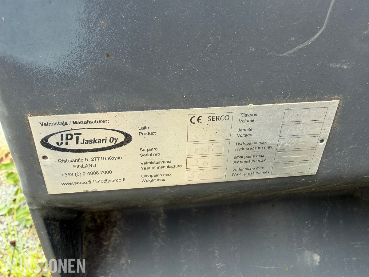 2018 Andre Serco Vilho 1000 LKS sand-/salttrøer fra JPT Jaskari Oy