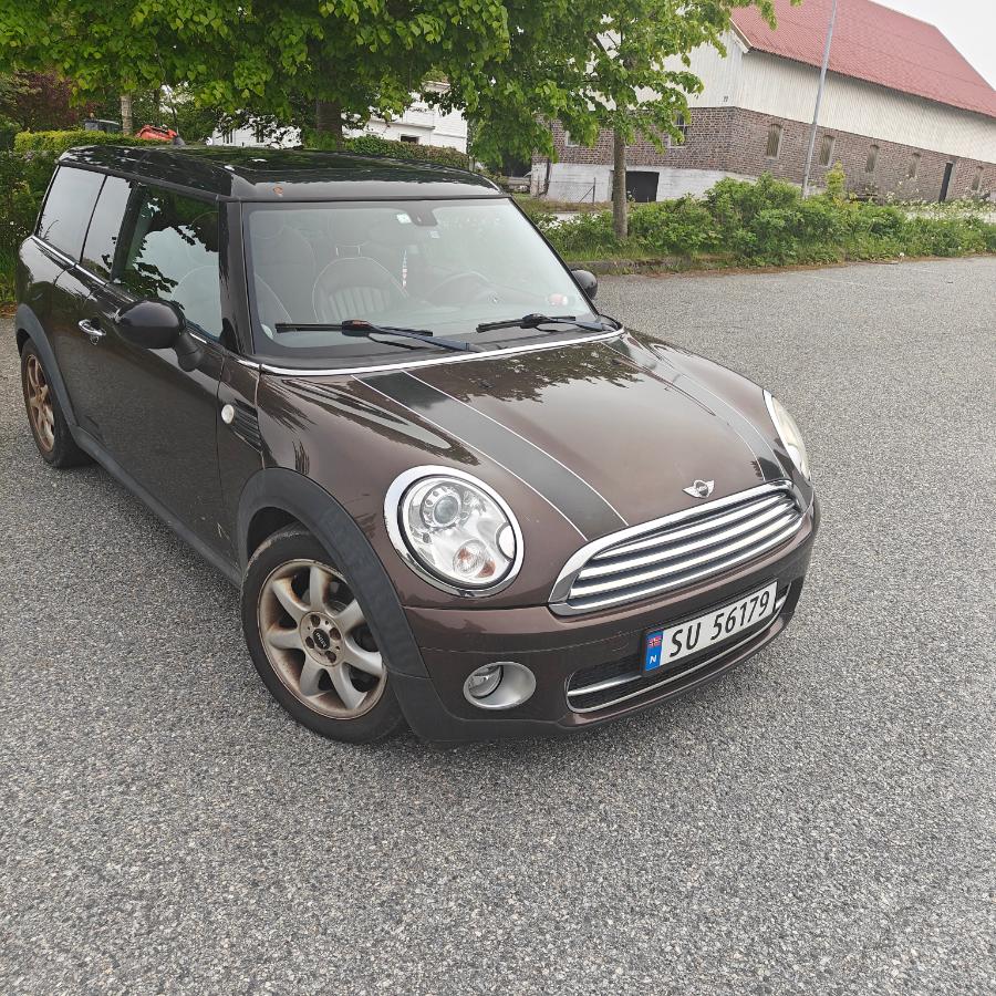 2008 Mini Clubman 1.6 109hk delskinn parkeringssensor skinninteriør soltak eu ok 02.2027 