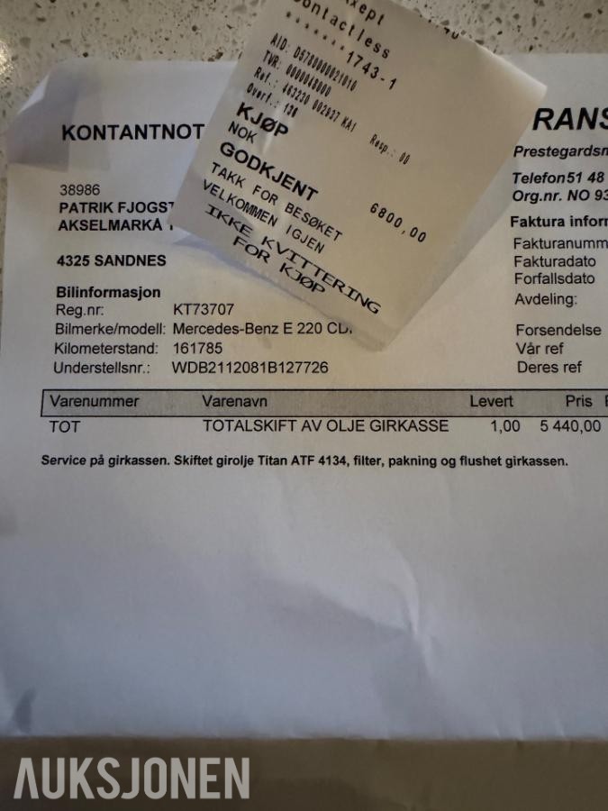 2007 Mercedes-Benz E220 cdi 204HK Automat Avantgarde, Ryggekamera, Hengerfeste