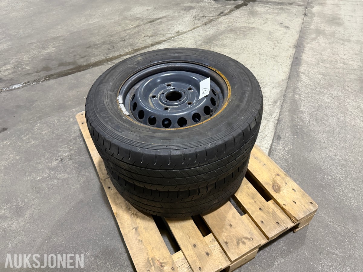 3 stk. LINAM VAN01 235/65 R16C dekk på stålfelg