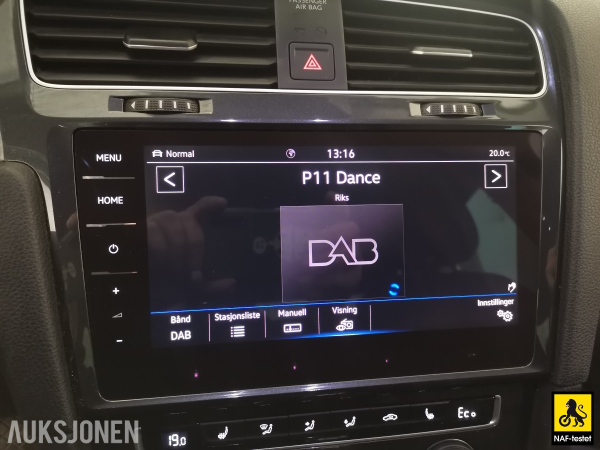 2019 Volkswagen E-GOLF 136 HK ACC VARMEPUMPE KAMERA LED SKINN FJERNLYSASSISTENT