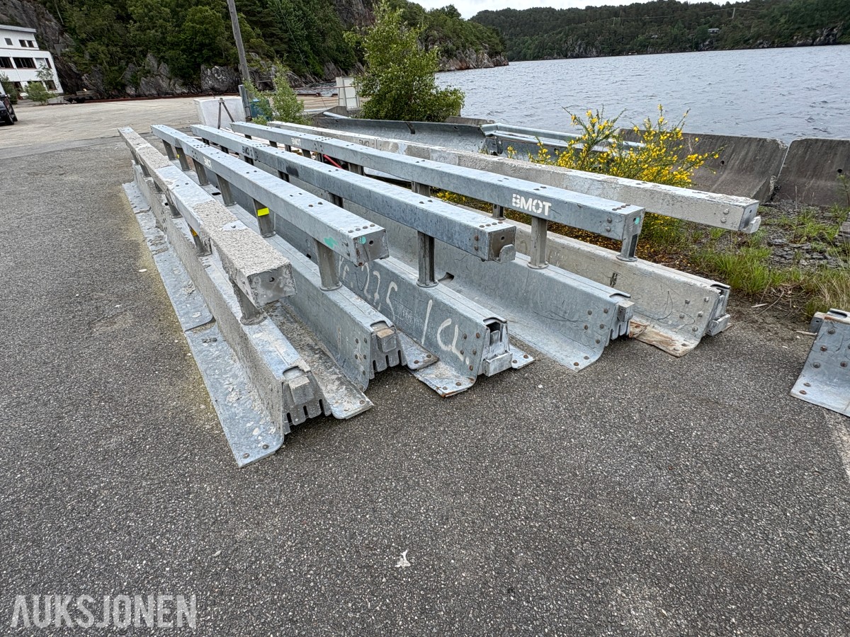 Varioguard rekkverkselementer – 5 stk. á 4 meter med koblinger